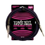 6393 Ernie Ball 10ft Braided Straight Straight Inst Cable Purple Black