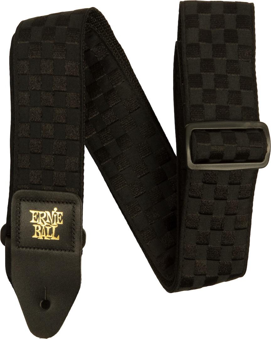 131072 Black Checkers Jacquard Strap - Image 1