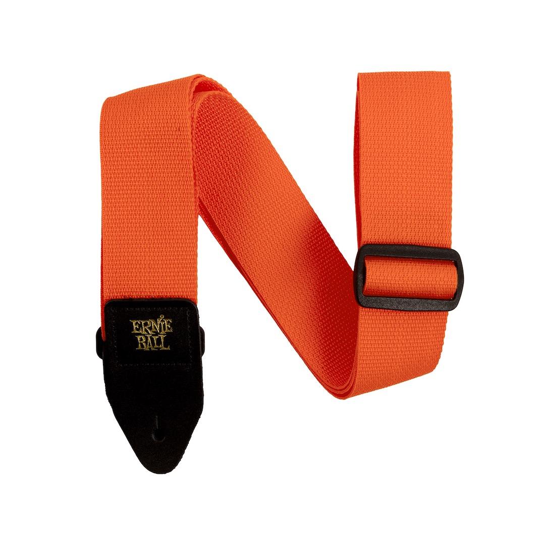 131078 Polypro Guitar Strap - Orange & Black - Image 1