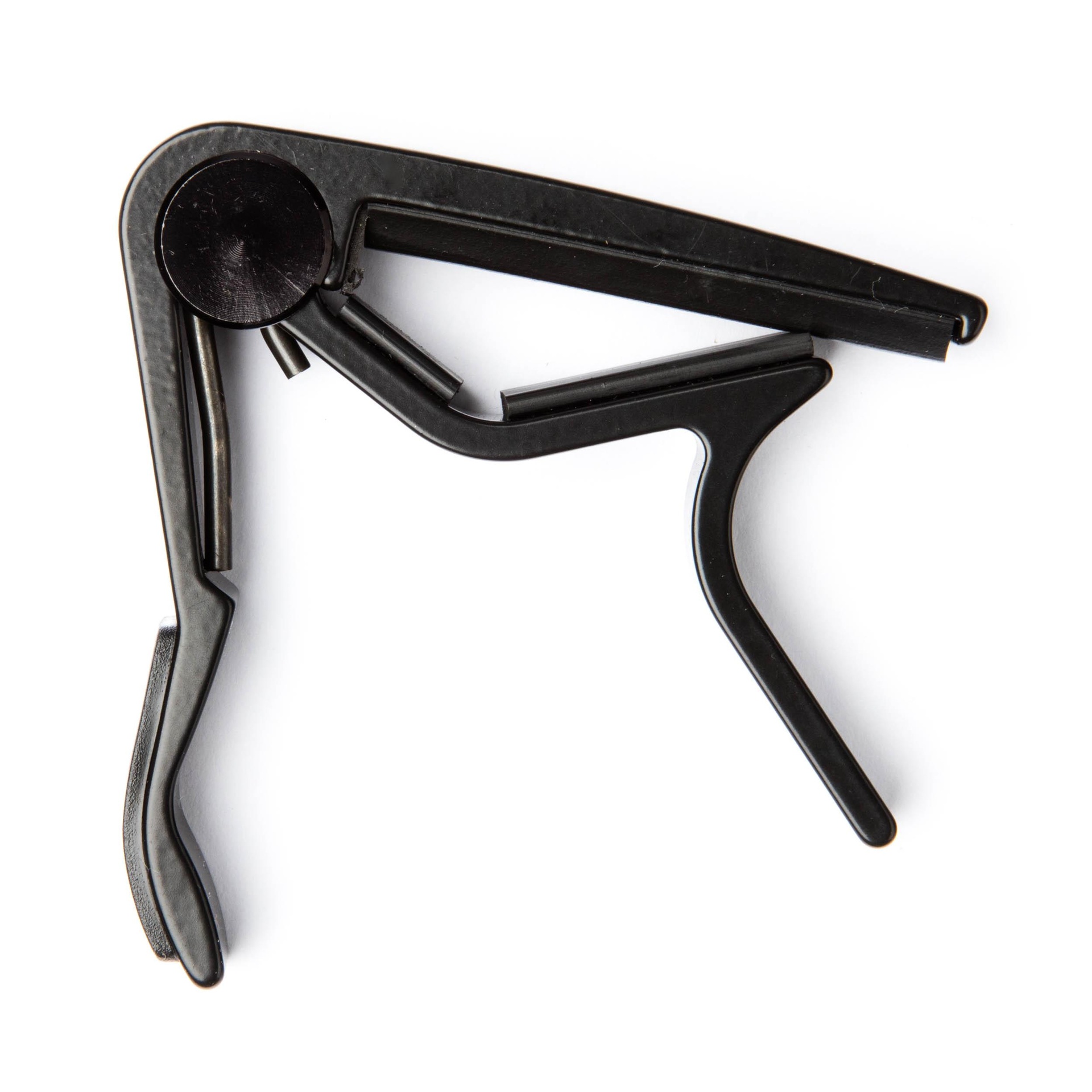 13813 84FB FLAT BLACK ACOUSTIC GUITAR TRIGGER CAPO - Image 1
