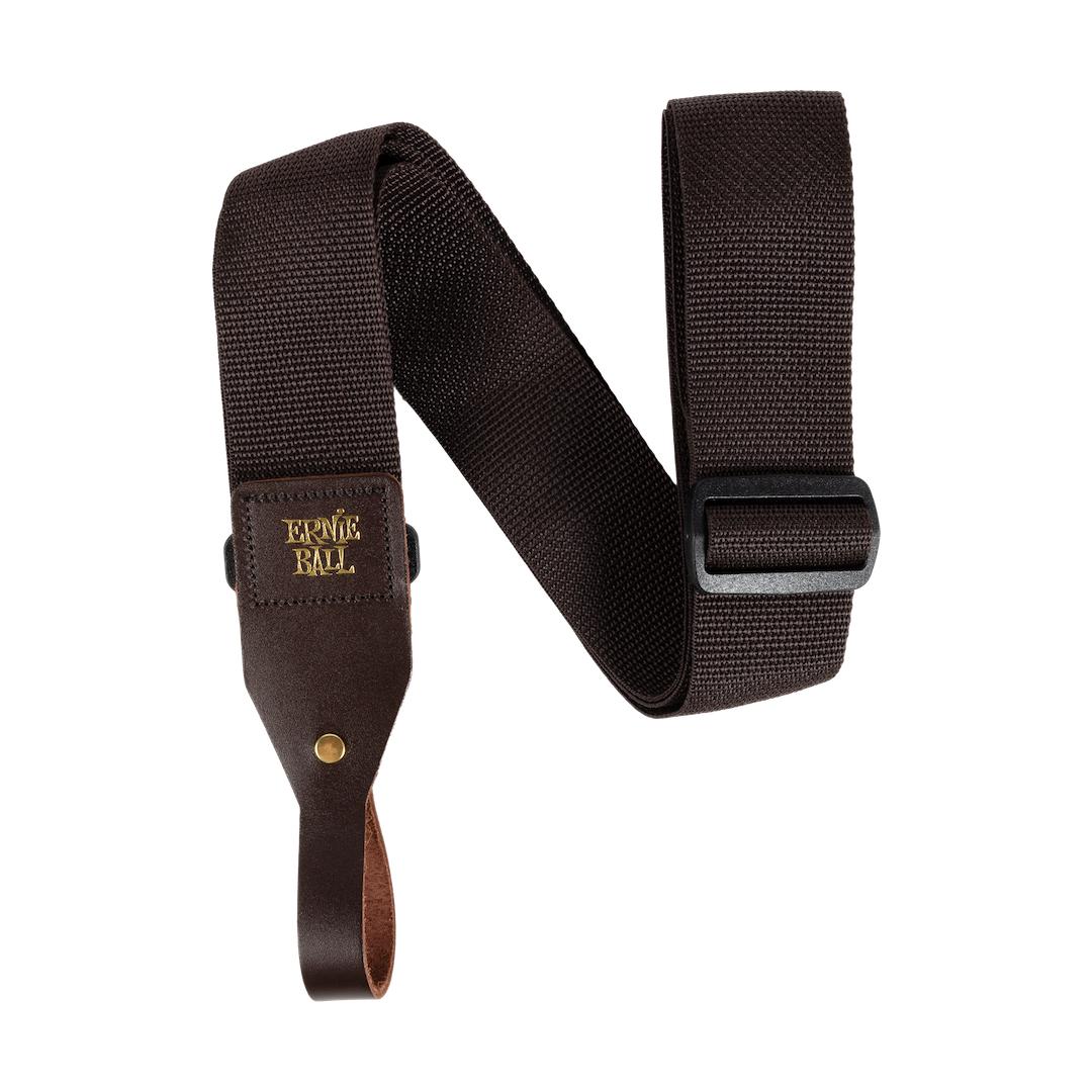 138814 Polypro Acoustic Guitar Strap - Brown - Image 1