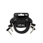 Flex Patch Cable 12in - Black - 3 Pack