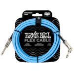 Flex Instrument Cable Straight/Angle 10ft - Blue