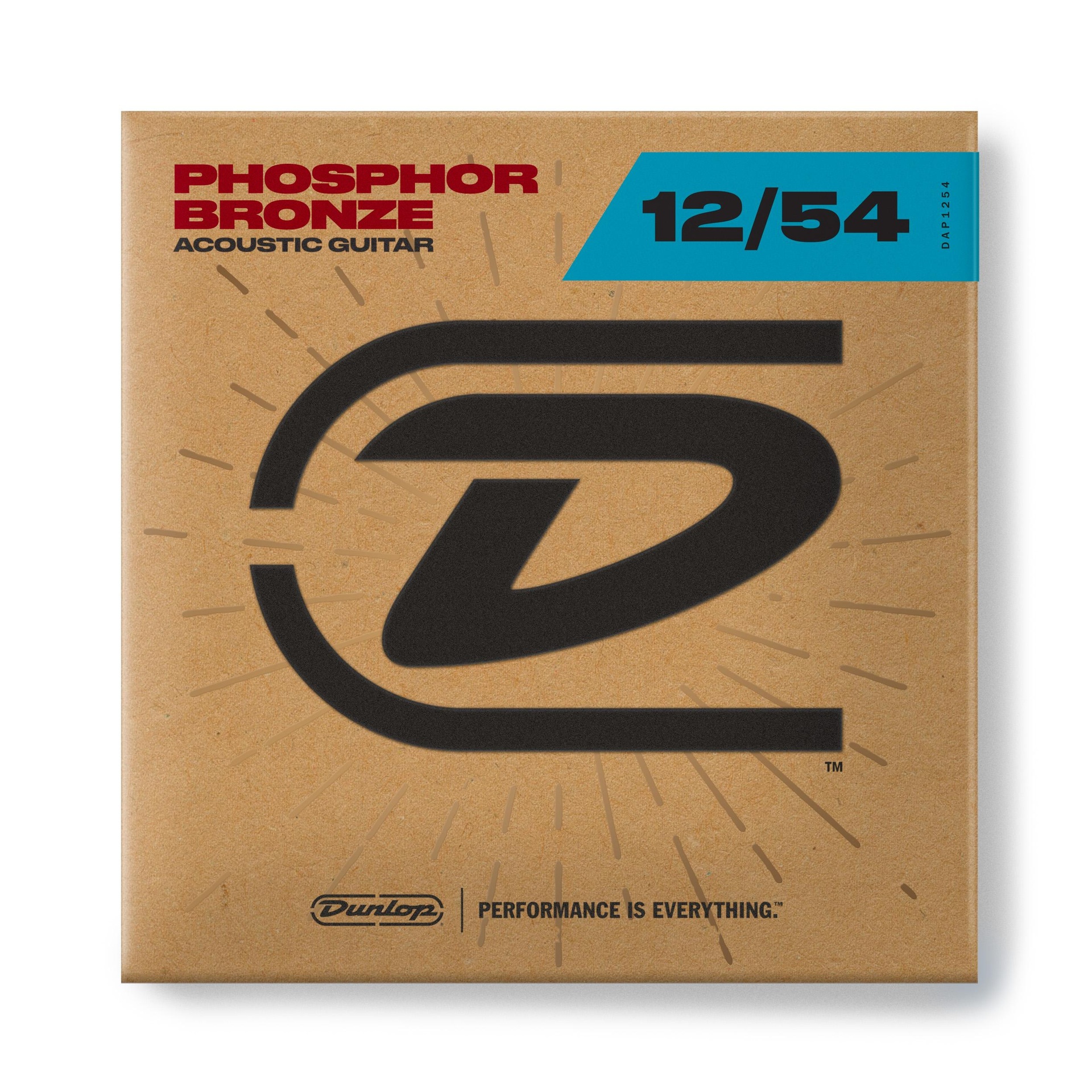 14106 DAP1254 DUNLOP PHOSPHOR BRONZE LIGHT ACOUSTIC GUITAR STRINGS - Image 1