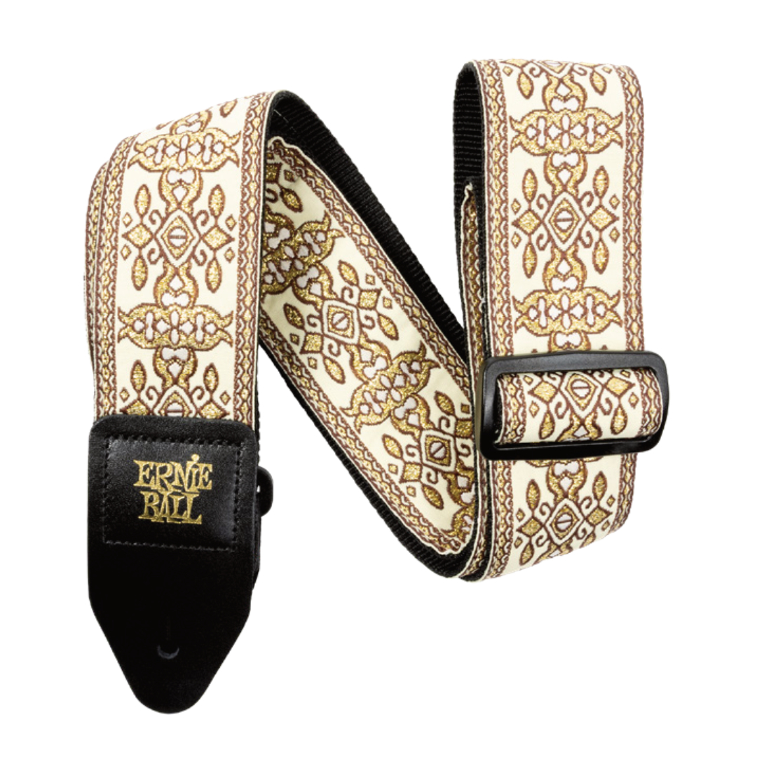 142226 Classic Jacquard Guitar Strap/Bass Strap - Golden Tapestry - Image 1