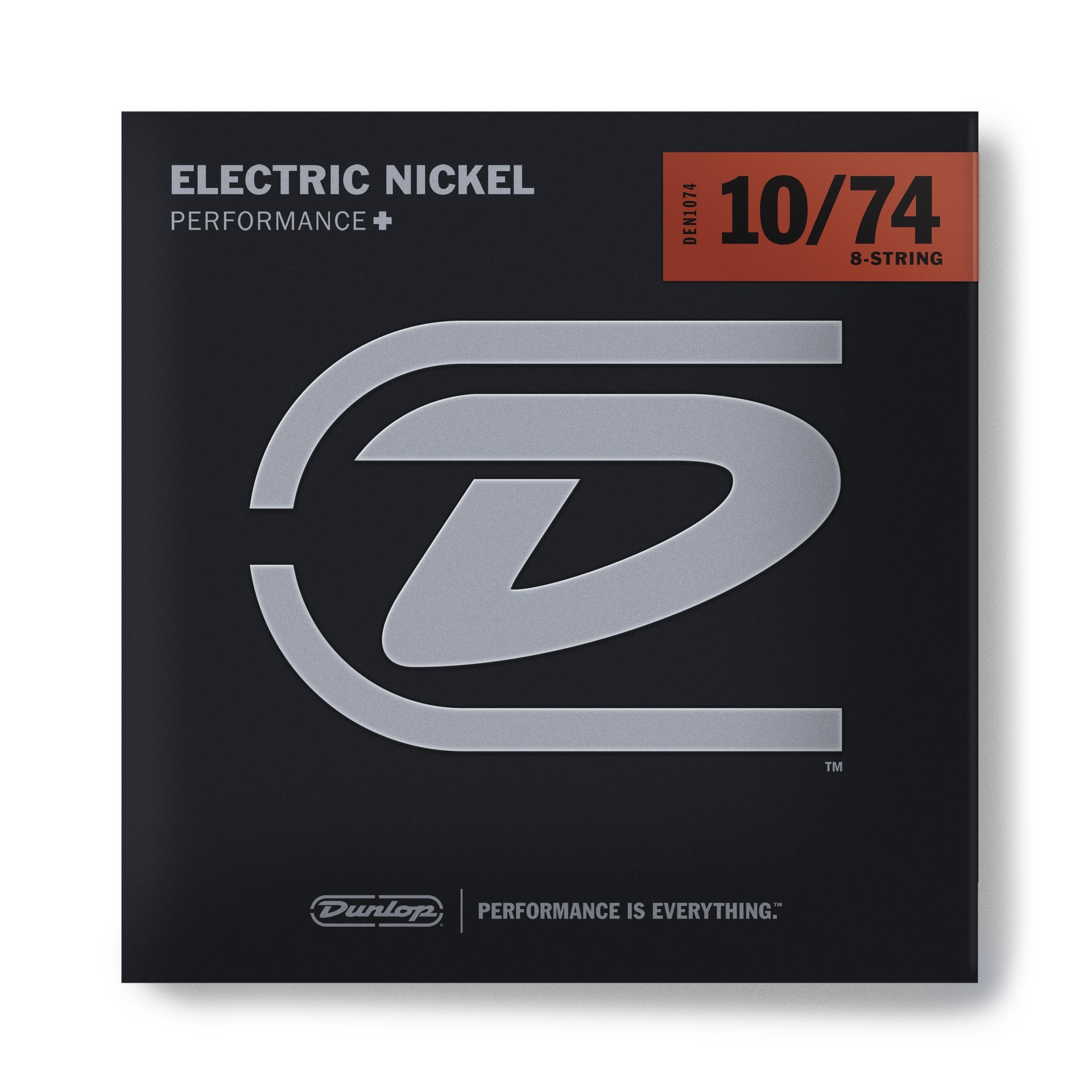 14348 DEN10748 NICKEL WOUND LIGHT ELECTRIC GUITAR STRINGS SET/8 (10-74) - Image 1