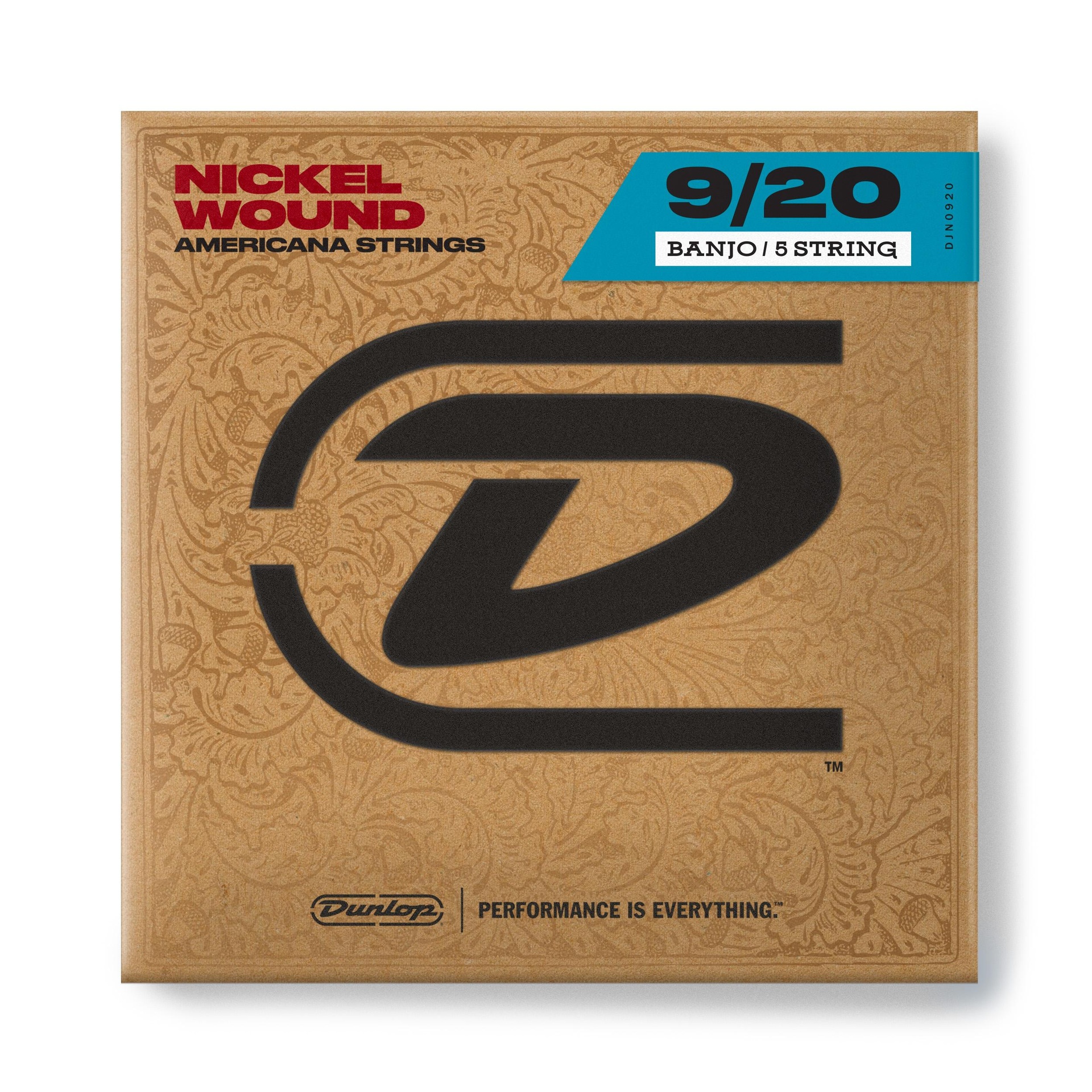 14446 DJN0920 NICKEL WOUND LOOP END BANJO STRINGS SET/5 - Image 1