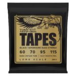 Tapes Long Scale Black Tapewound Electric Bass Strings (60-115 Gauge)