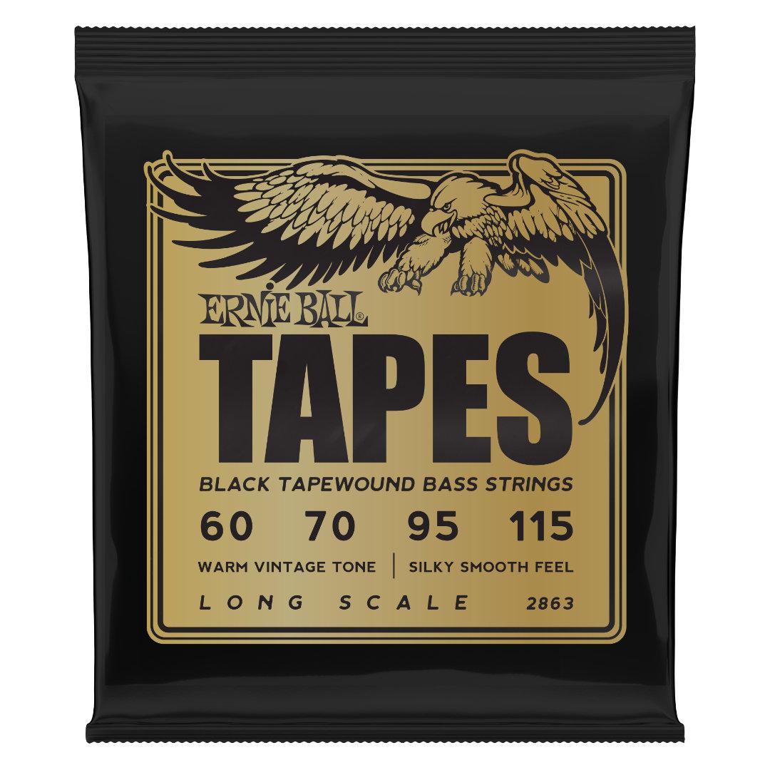 145012 Tapes Long Scale Black Tapewound Electric Bass Strings (60-115 Gauge) - Image 1