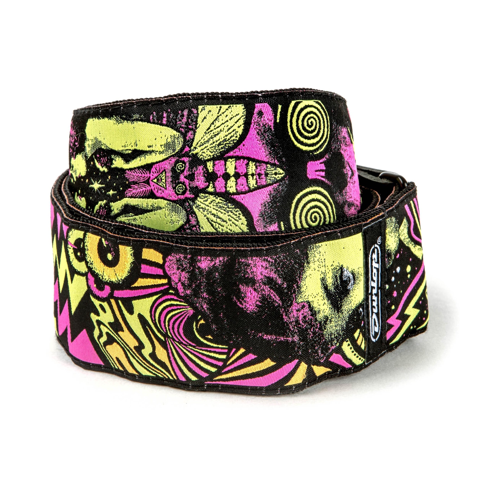 14696 ILD06 ILOVEDUST JACQUARD GUITAR STRAP - SMOKING MOON - Image 1