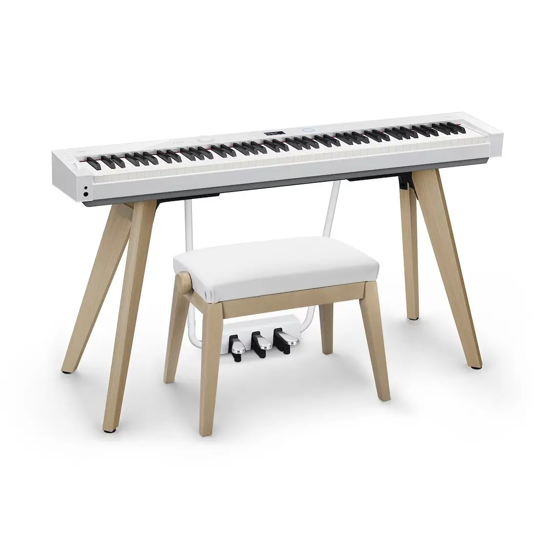 153102 PX-S7000 Privia Upper Series Digital Piano SET (White) - Image 1