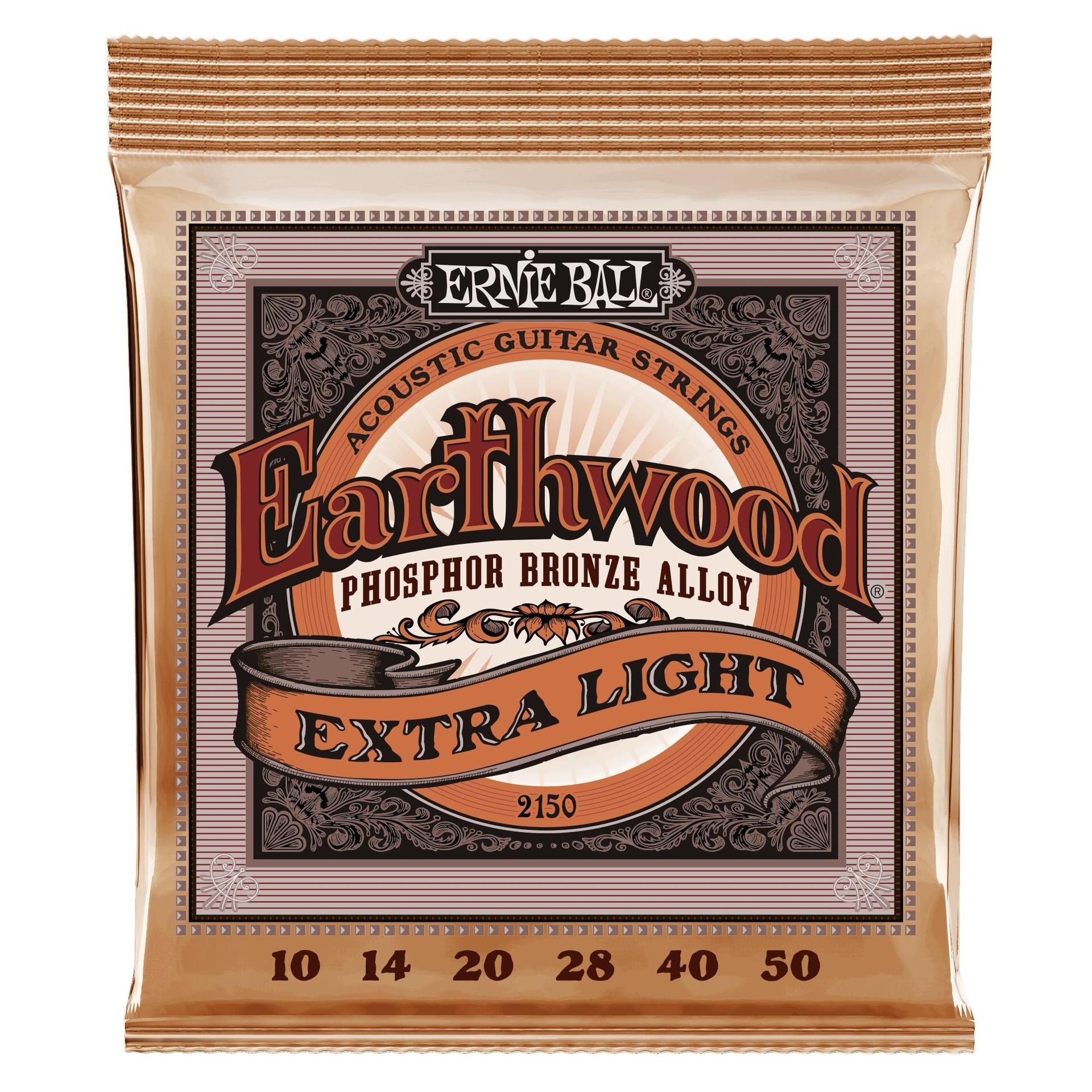 16987 2150 Earthwood Extra Light Phosphor Bronze Acoustic Guitar Strings - 10-50 Gauge - Image 1