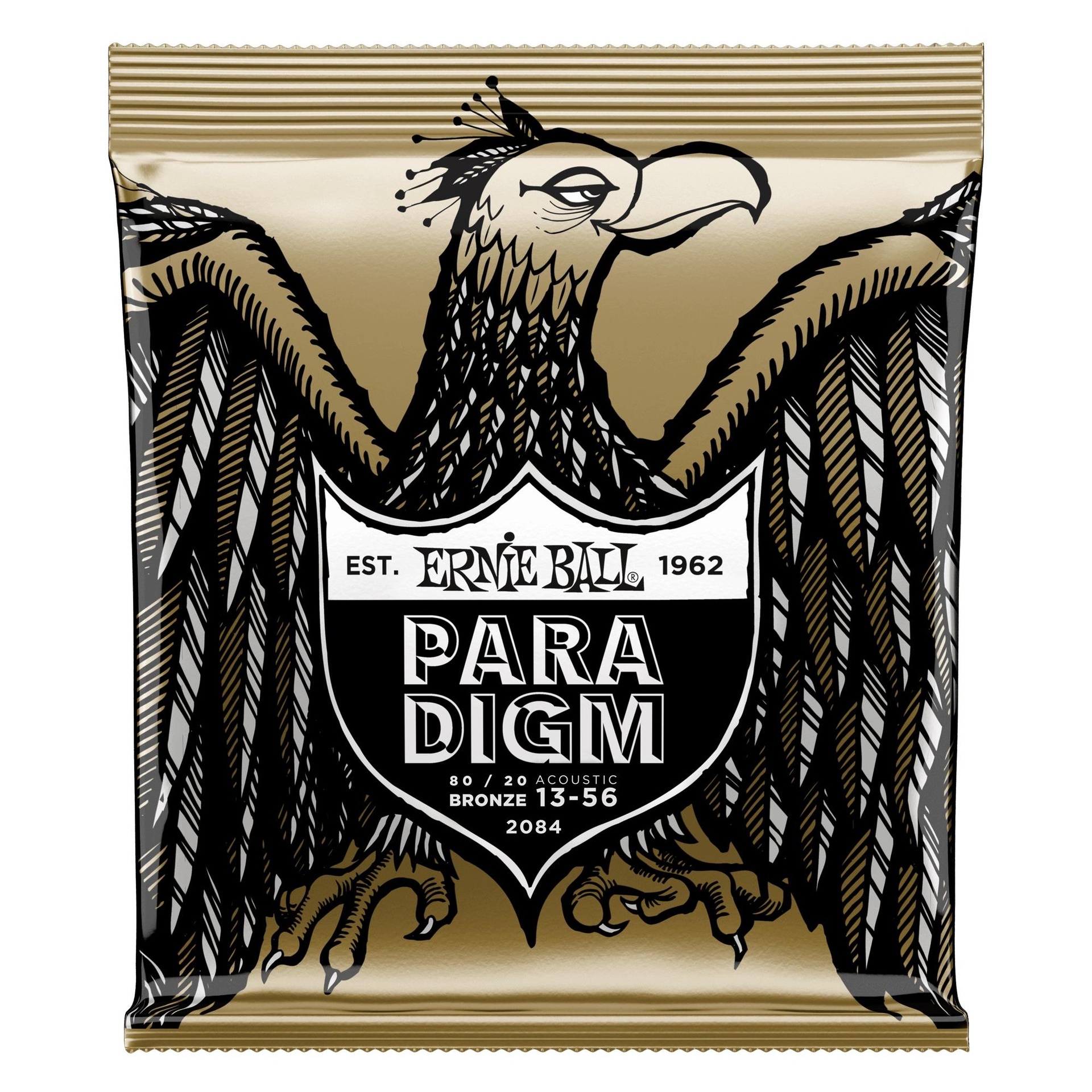 17087 2084 Paradigm Medium 80/20 Bronze Acoustic Guitar Strings - 13-56 Gauge - Image 1
