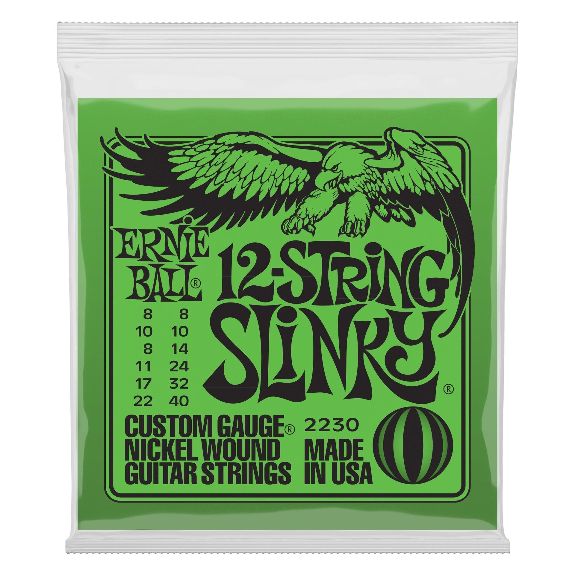 17114 2230 Slinky 12-String Nickel Wound Electric Guitar Strings - 8-40 Gauge - Image 1