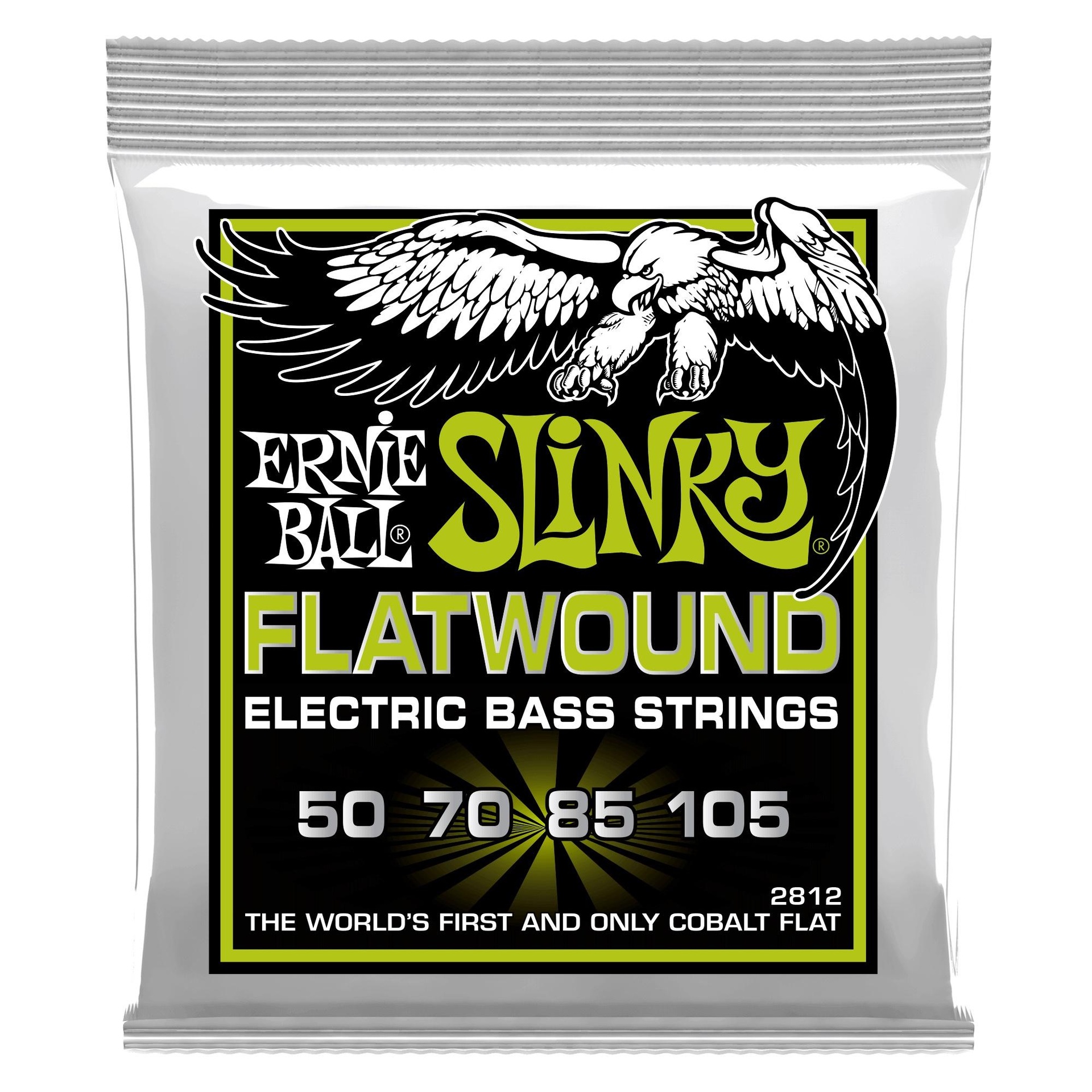 17366 2812 Regular Slinky Flatwound Electric Bass Strings - 50-105 Gauge - Image 1