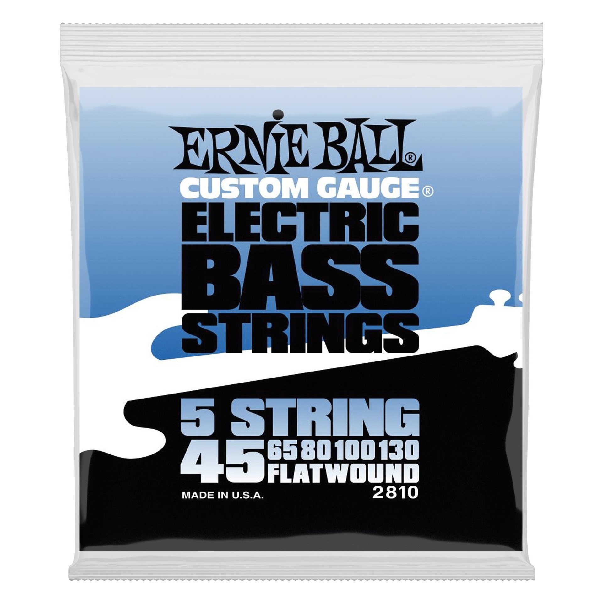 17419 2810 Flatwound 5-string Electric Bass Strings - 45-130 Gauge - Image 1