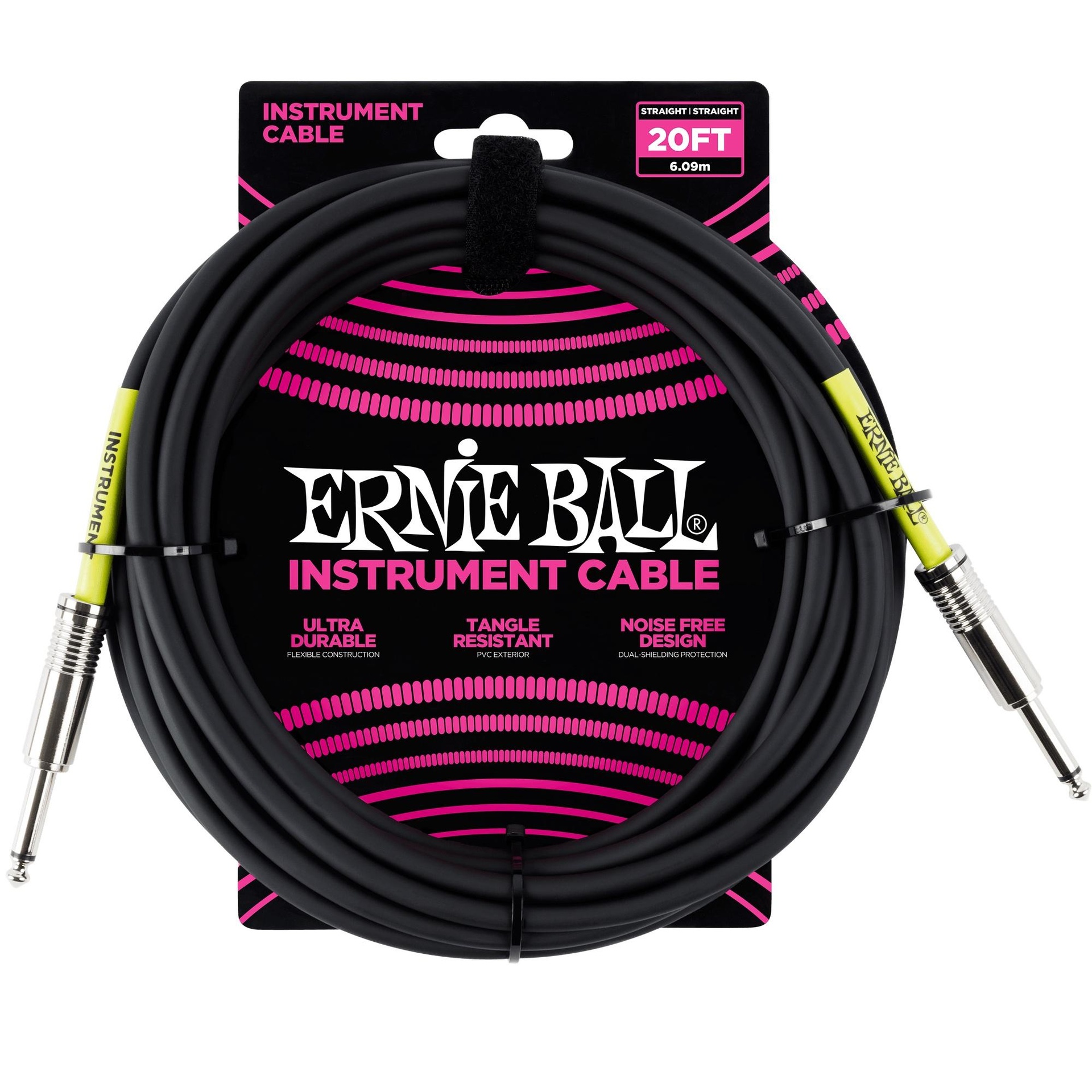 17557 6046 Straight / Straight Instrument Cable - Black (6,1M) - Image 1