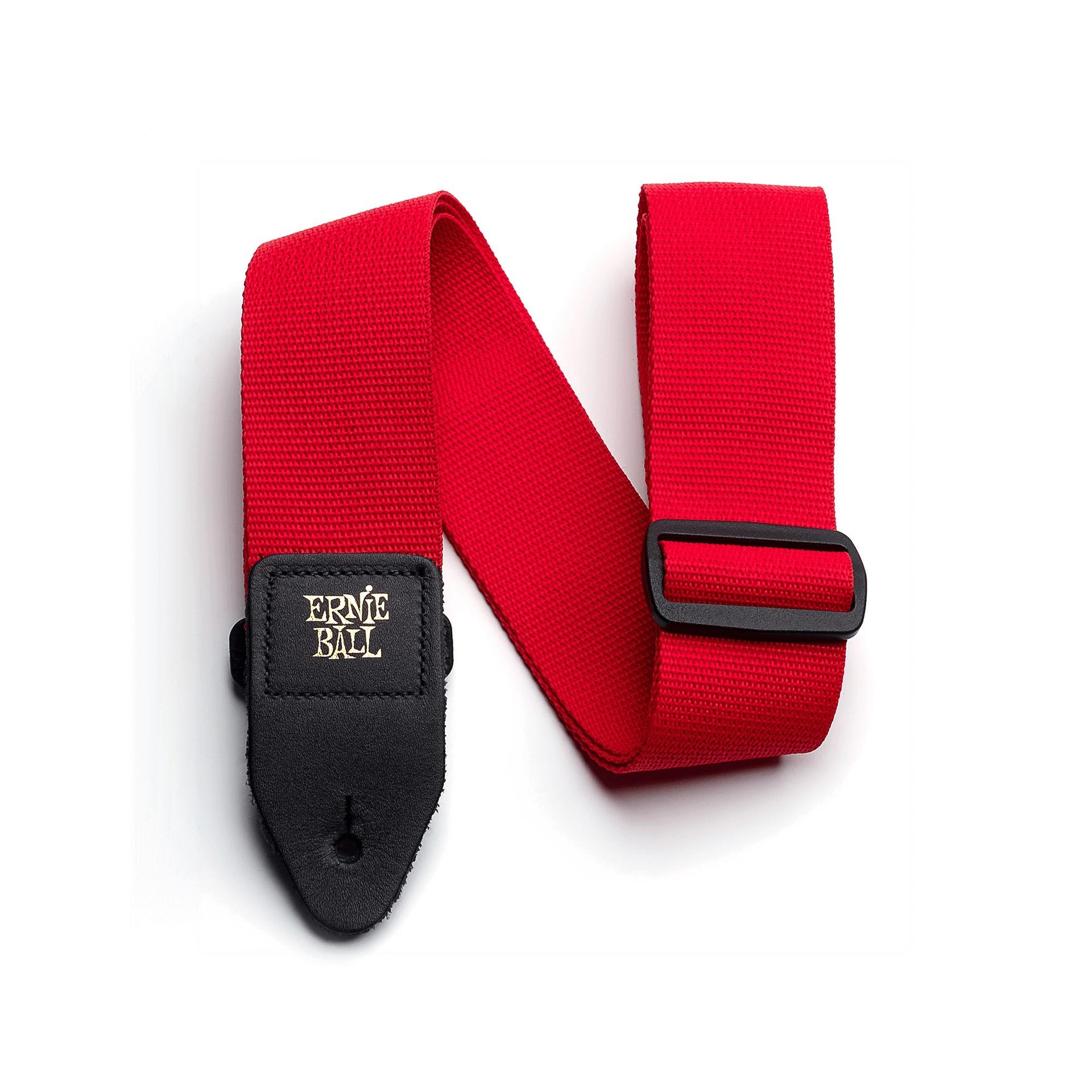17649 4040 Red Polypro Guitar Strap - Image 1