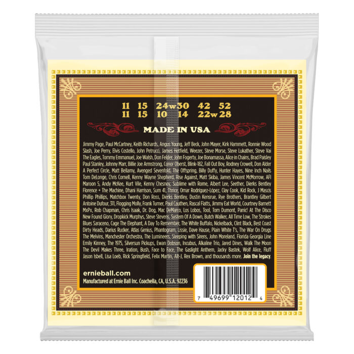 2012 Earthwood Medium 12-String 80/20 Bronze Acoustic Guitar Strings - 11-28 Gauge - Image 2