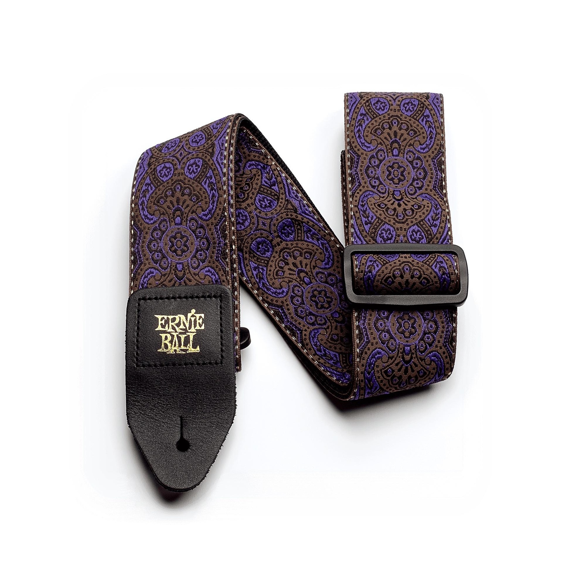 67863 4164 Purple Paisley Jacquard Strap - Image 1