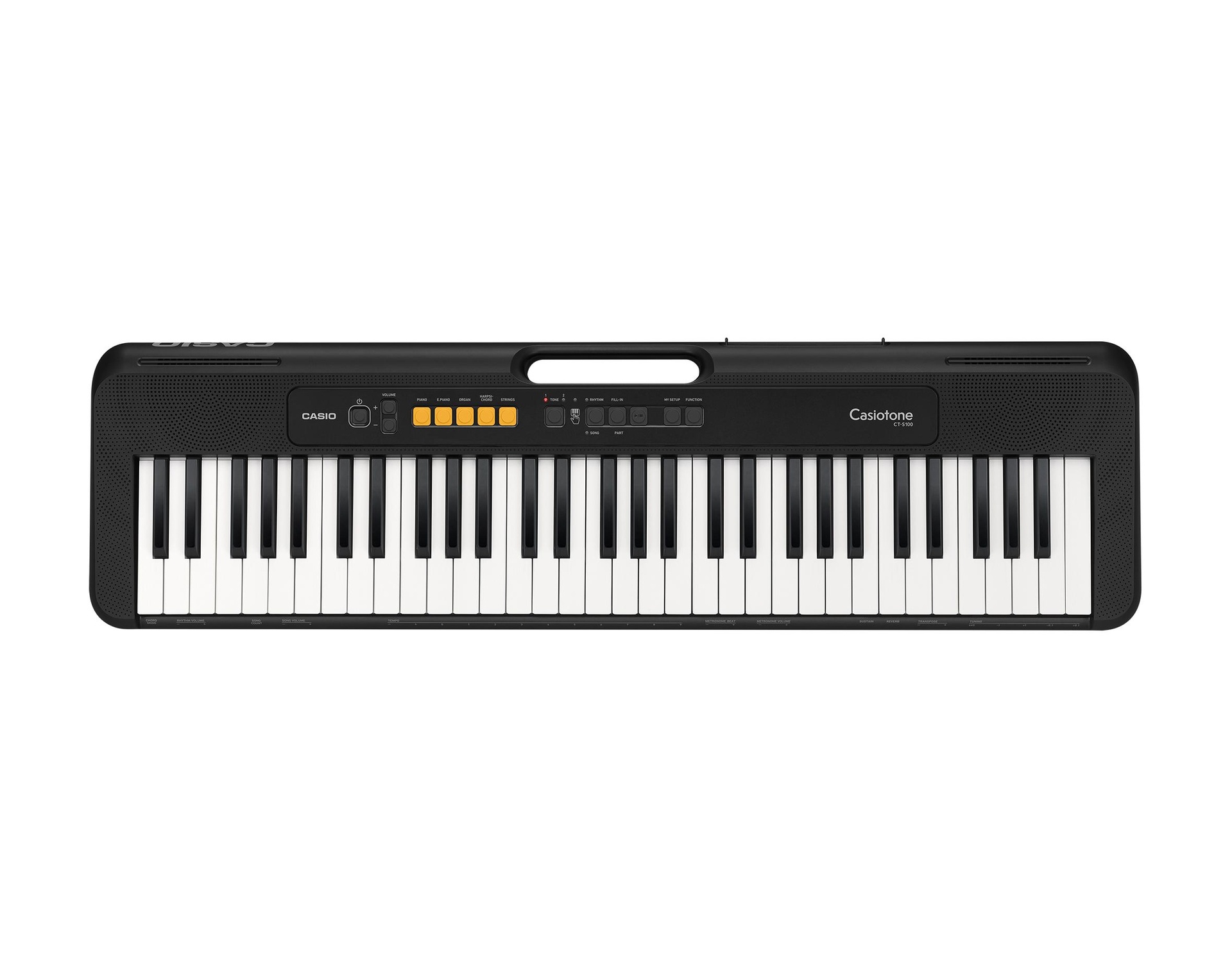 68011 CT-S100 Casiotone Series Keyboard, Black (Adaptor not Included) - Image 1