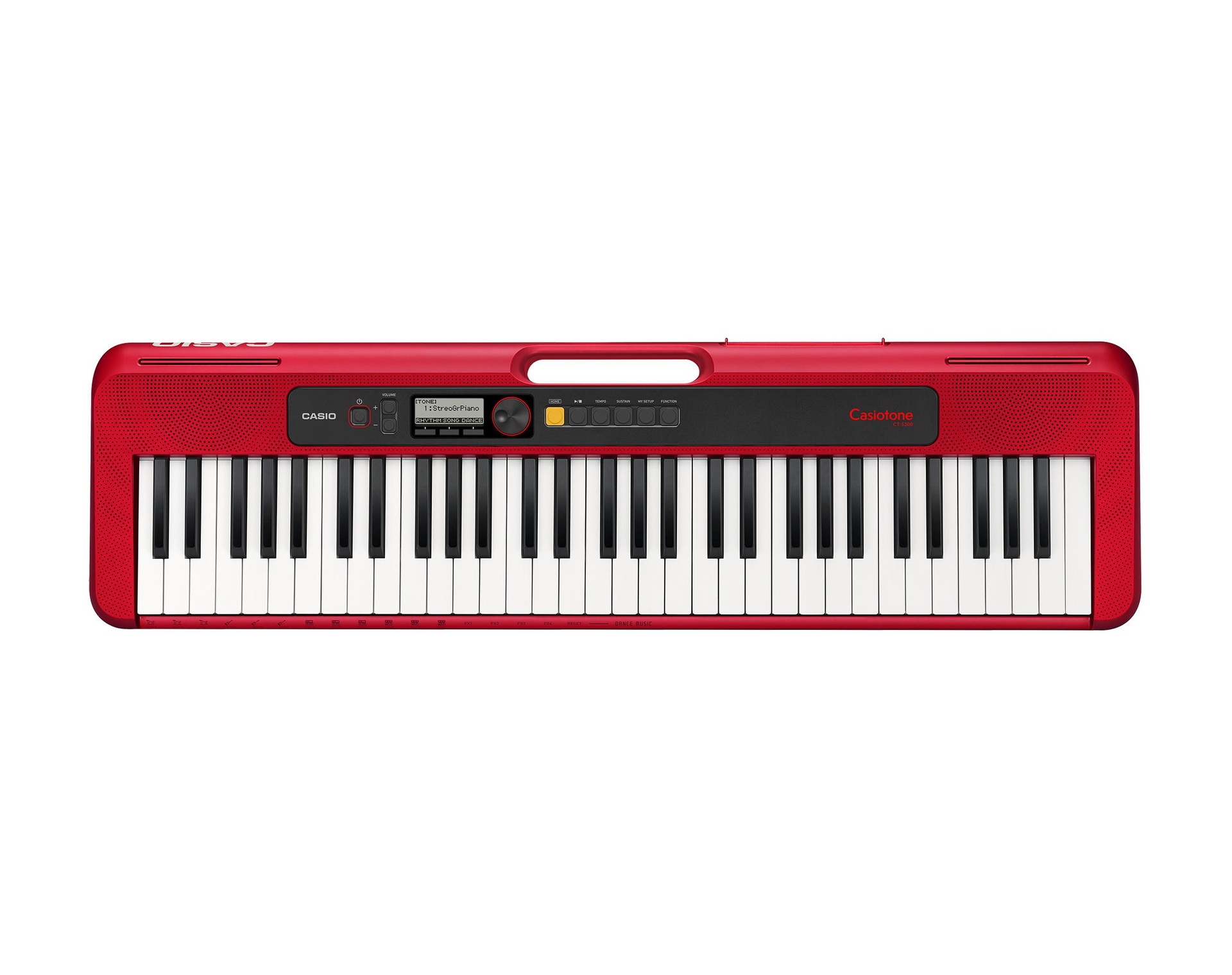 68013 CT-S200 Casiotone Series Keyboard, Red (Adaptor Included) - Image 1