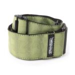 DESIGNER JACQUARD HEXAGON ECHO OLIVE GUITAR STRAP