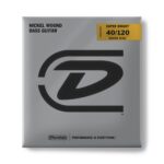 DBSBN40120M NICKEL WOUND SUPER BRIGHT MEDIUM SCALE BASS STRINGS SET/5 (40-120)