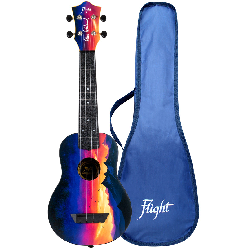 Flight-TUS-EE-SUNSET-1.jpg Soprāna ukulele Flight Travel TUS-EE Sunset - Image 1