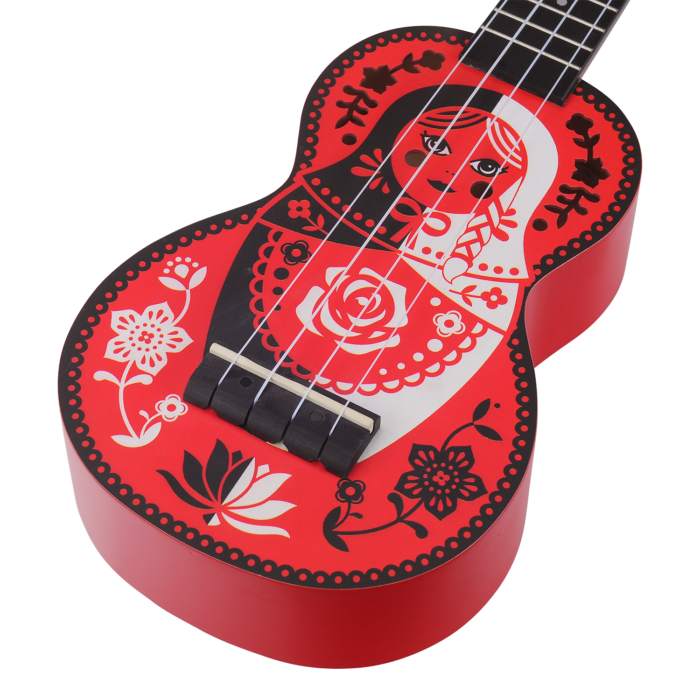 Soprāna ukulele Mahalo Art MA1-RD Russian Doll - Image 4
