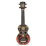 Soprāna ukulele Mahalo Art MA1-SKBK Skull - Image 2