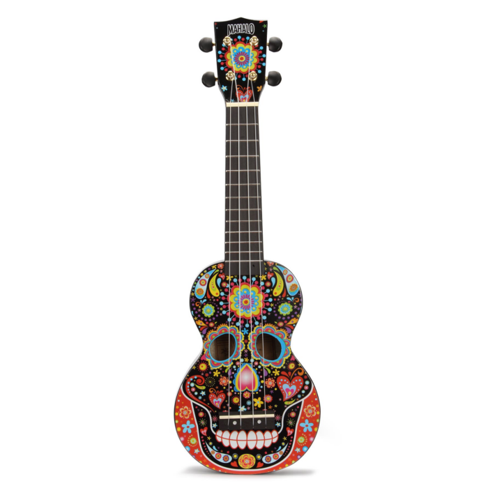 Soprāna ukulele Mahalo Art MA1-SKBK Skull - Image 2