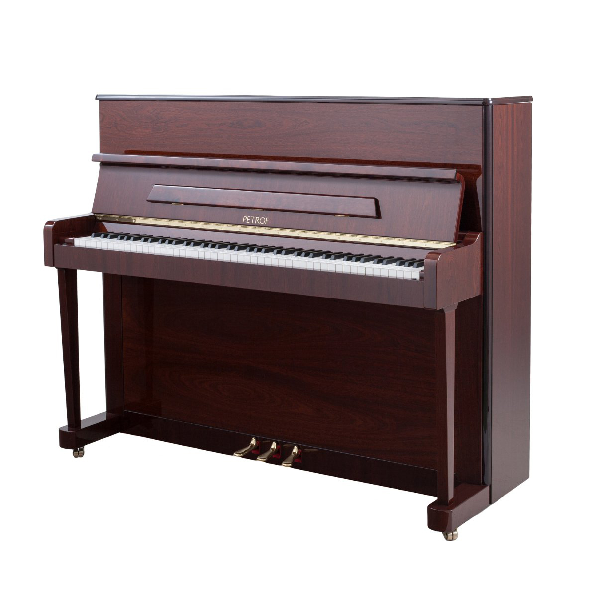 Petrof-P118-P1-Mahagony.jpg Akustiskais Pianīns Petrof P118 P1 Sarkankoks, pulēts - Image 1