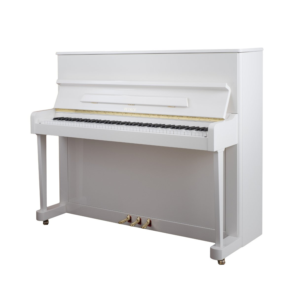 Petrof-P118-P1-White.jpg Akustiskais Pianīns Petrof P118 P1 Balts, pulēts - Image 1