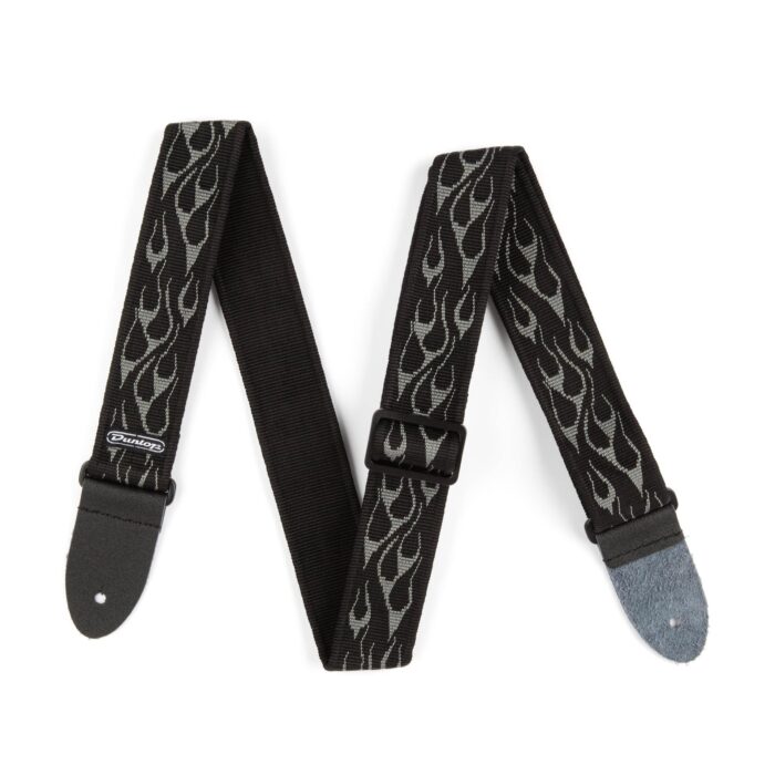 CLASSIC FLAMBE GRAY GUITAR STRAP - Image 2