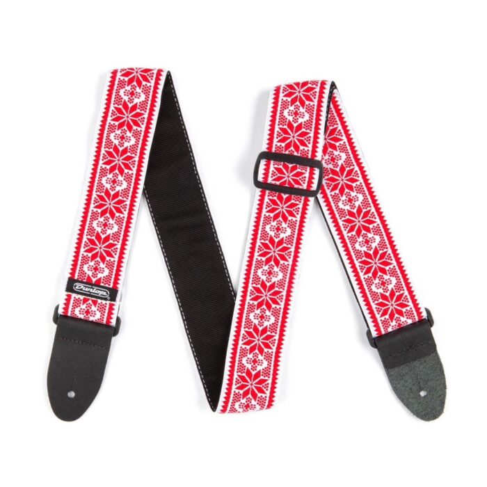 JACQUARD FILLMORE RED GUITAR STRAP - Image 2