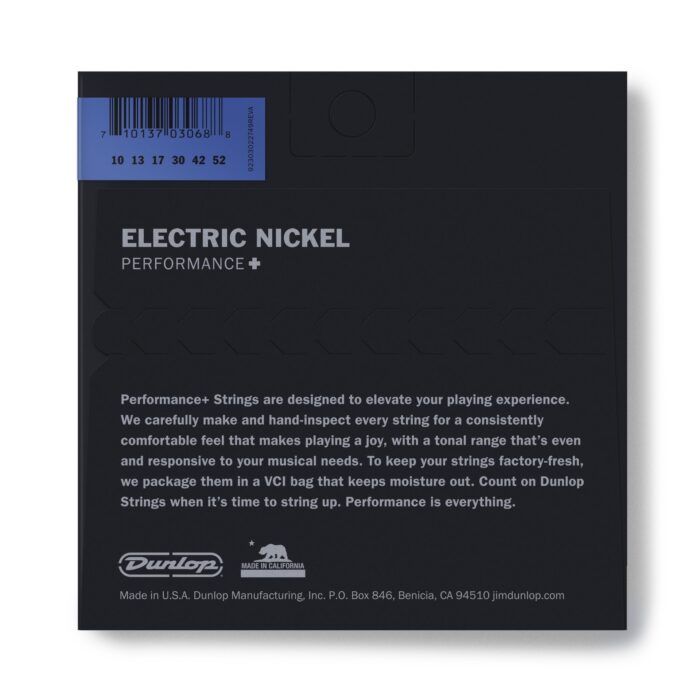 DEN1052 NICKEL WOUND LIGHT TOP/HEAVY BOTTOM ELECTRIC GUITAR STRINGS SET/6 (10-52) - Image 2