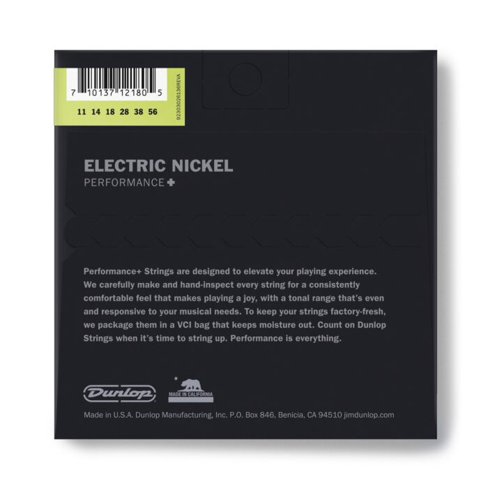 DEN1156DC NICKEL WOUND ELECTRIC GUITAR STRINGS SET/6 (11-56 DROP-C) - Image 2