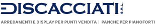 discacciati piano benches logo