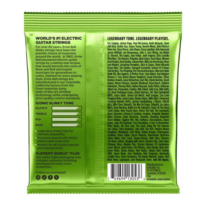 Titan Slinky Nickel Wound Electric Guitar Strings 11-56 Gauge - Image 2