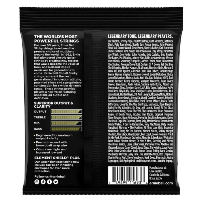 P02714 Mammoth Slinky Cobalt Electric Guitar Strings 10-48 Gauge - Image 2