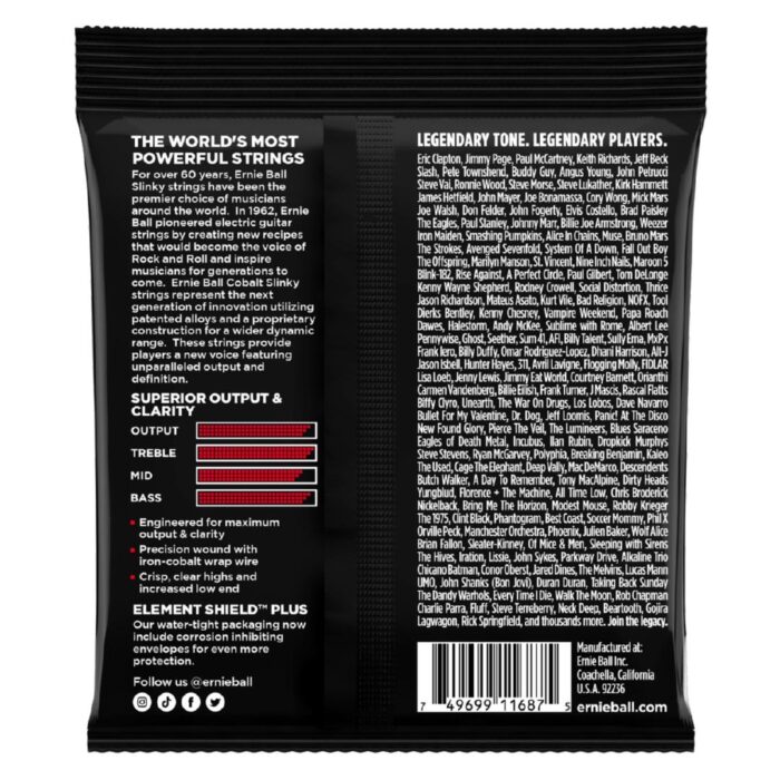 P02716 Burly Slinky Cobalt Electric Guitar Strings 11-52 Gauge - Image 2
