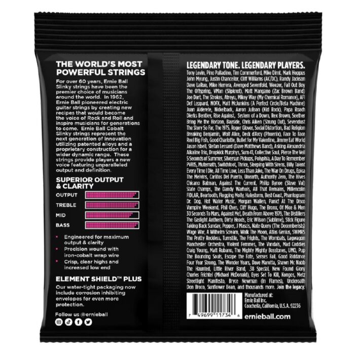 P02737 Super Slinky Cobalt 5-String Electric Bass Strings 40-125 Gauge - Image 2