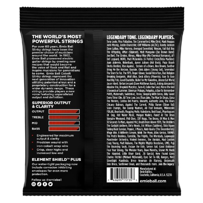 P02739 Slinky Cobalt 6-String Electric Bass Strings 32-130 Gauge - Image 2