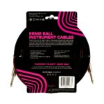 6394 Ernie Ball 10ft Braided Straight Straight Inst Cable Red Black - Image 2
