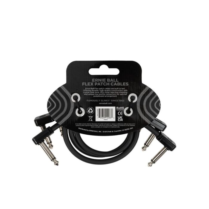 Flex Patch Cable 12in - Black - 3 Pack - Image 2