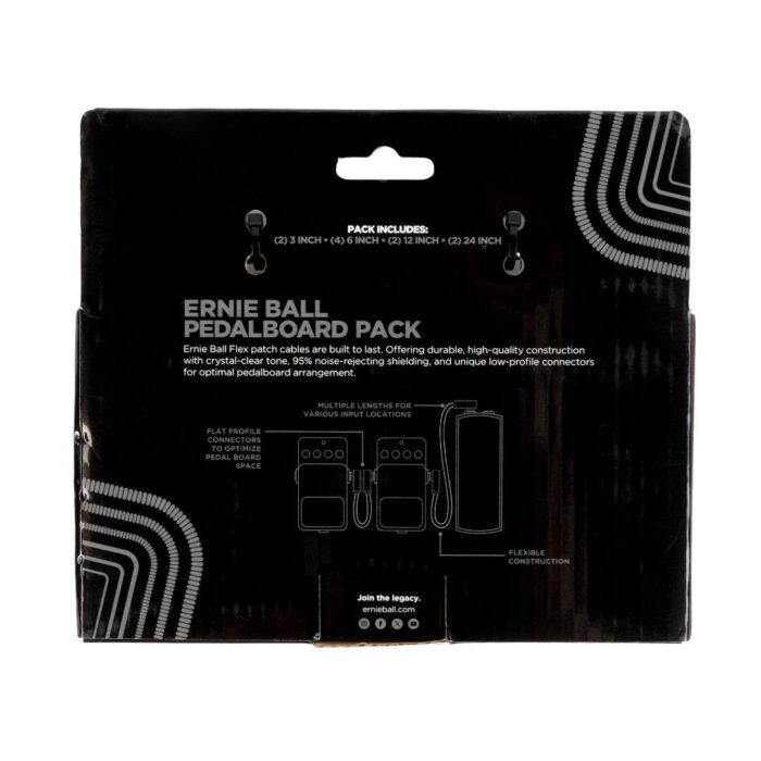 Flex Patch Cables Pedalboard Multi-Pack - Black - Image 2